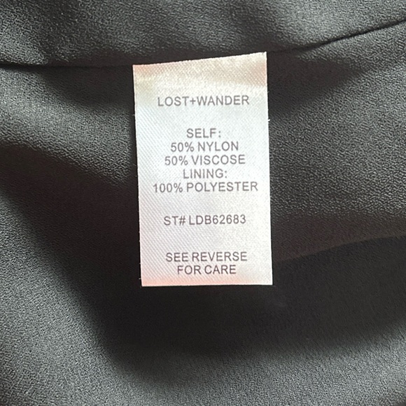 LOST+WANDER Merci Velvet Embossed Halter Sleeveless Mini Dress NWT Size Medium - Picture 9 of 11